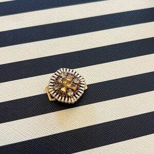 Keep Collective Champagne stone with white accents focal charm